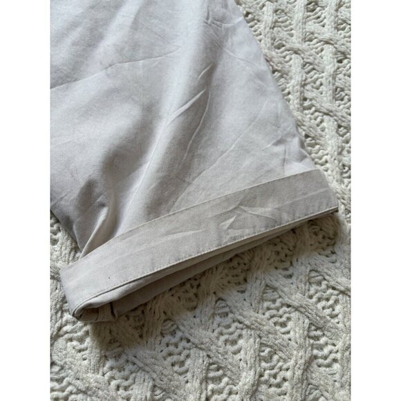 SPRING/SUMMER Brooks Brothers 346 Cream White Men Solid Chino Pants 40x28.5 - Picture 7 of 13